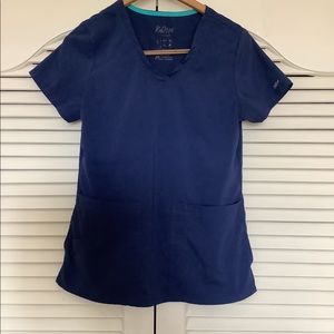 Women’s Barco Navy Blue Scrub Top V- Neck size Small